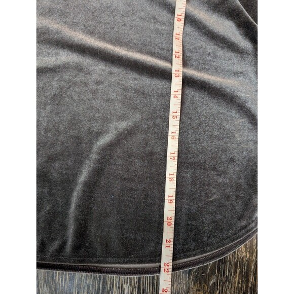 Madewell J.Crew Velvet Butterfly Top Gray Size Medium - Picture 6 of 6